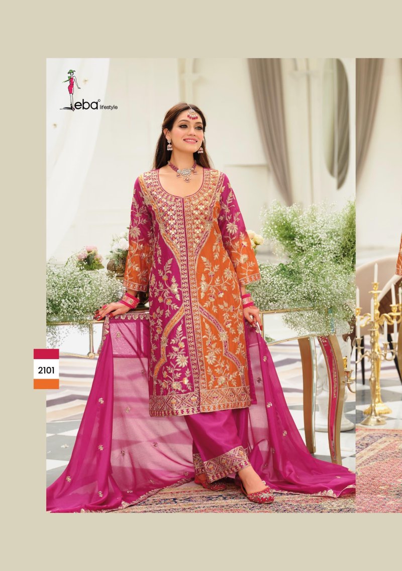 Vihara By Eba Chinon With Emboidery Readymade Suits